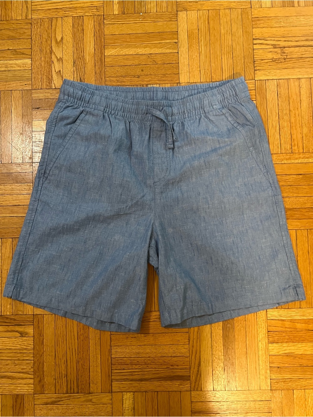 Back 2 School but still warm Cat & Jack Light Blue Drawstring Shorts size 16/18